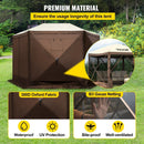 VEVOR Pop - up Camping Gazebo Camping Canopy Shelter 6 Sided 10' x 10' Sun Shade - RnR Galore