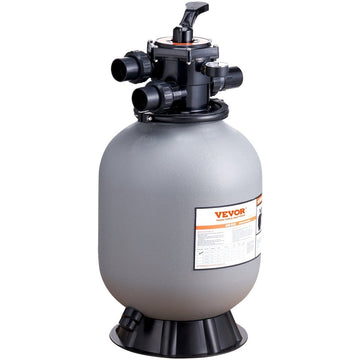 VEVOR Sand Filter, 16 - inch, 406.4mm, Up to 35 GPM Flow Rate, Above Inground Swimming Pool Sand Filter System with 7 - Way Multi - Port Valve, Filter, Backwash, Rinse, Recirculate, Waste, Winter, Closed Functions - RnR Galore
