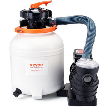 VEVOR Sand Filter Above Ground with 285W Pool Pump 10,000 L/H Flow 6 - Way Valve - RnR Galore