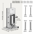 VEVOR Sausage Stuffer 5LBS/3L Capacity Homemade Sausage Maker Stainless Steel - RnR Galore