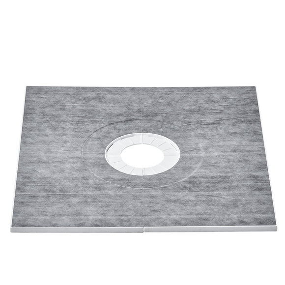 VEVOR Shower Curb Kit, 914x914mm Shower Pan Kit with 160mm Central Drain, Lightweight EPS Shower Installation Kits with 2 Waterproof Cloths, Shower Pan Slope Sticks Fit for Bathroom - RnR Galore