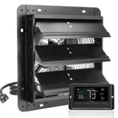 VEVOR Shutter Exhaust Fan, 305 mm /12 inch with Temperature Humidity Controller, EC - motor, 904 CFM, Variable Speed Adjustable Wall Mount Attic Fan, Ventilation and Cooling for Greenhouses, Garages, Sheds - RnR Galore