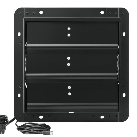 VEVOR Shutter Exhaust Fan, 305 mm /12 inch with Temperature Humidity Controller, EC - motor, 904 CFM, Variable Speed Adjustable Wall Mount Attic Fan, Ventilation and Cooling for Greenhouses, Garages, Sheds - RnR Galore