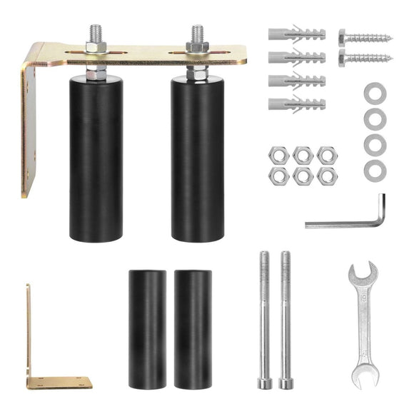 VEVOR Sliding Gate Kit 6” Rolling Hardware with L - Bracket Adjustable for Door - RnR Galore