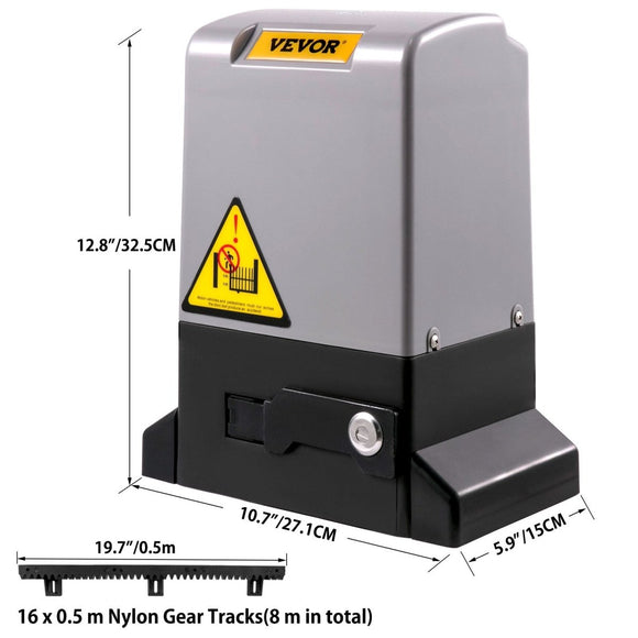 VEVOR Sliding Gate Opener Automatic Sliding Gate 1800 KG 4 Remote & APP Control - RnR Galore