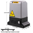VEVOR Sliding Gate Opener Automatic Sliding Gate 1800 KG 4 Remote & APP Control - RnR Galore