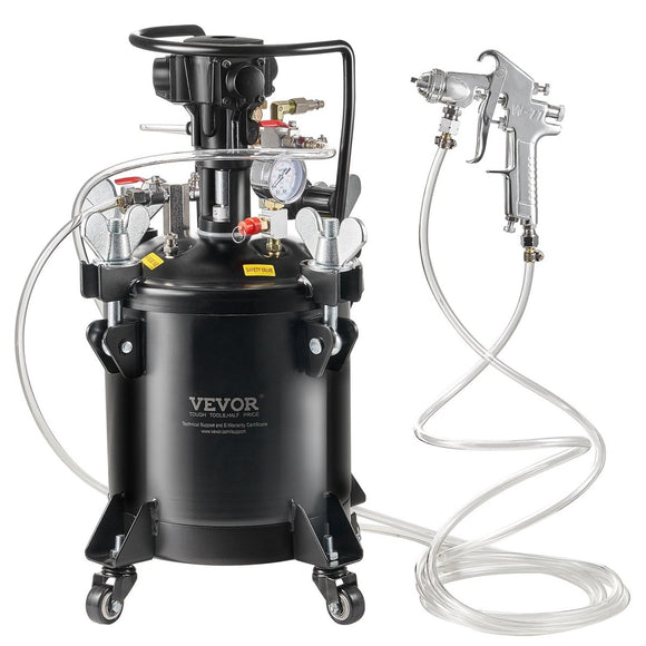 VEVOR Spray Paint Pressure Pot Tank 10 L/2.5 gal Fully Automatic Stirring 70 psi - RnR Galore