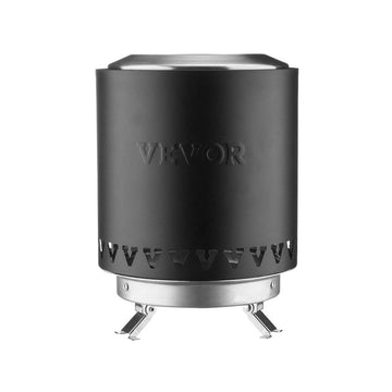 VEVOR Tabletop Fire Pit 6 inch Stainless Steel Fireplace Indoor Outdoor Black - RnR Galore