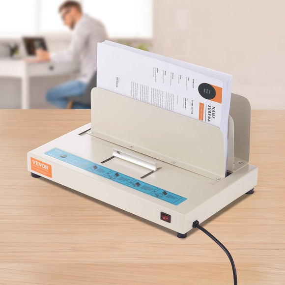 VEVOR Thermal Binding Machine, 500 Sheets Capacity Book Binding Machine, Thermal Book Binder 50mm Binding Thickness A3(Short Edge)/A4/A5 Document, with Infrared Optical Detection - RnR Galore