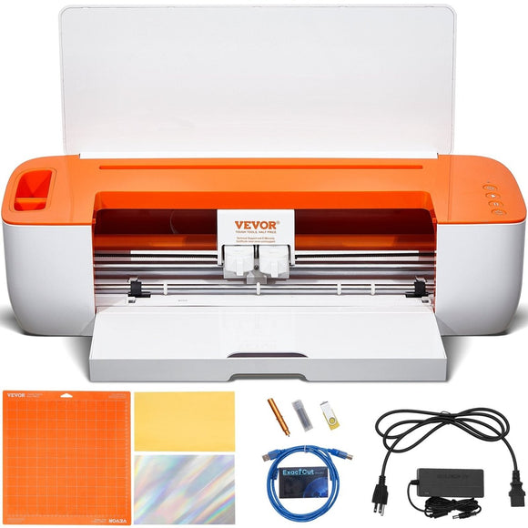 VEVOR Vinyl Cutter Machine, Bluetooth Connectivity DIY Cutting Machine, Compatible with iOS, Android, Windows and Mac, Massive Designs Included, for Creating Customized Cards, Home Decor - RnR Galore
