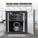 VEVOR Wall Mount Network Server Cabinet, 393.7 mm Deep, Server Rack Cabinet Enclosure, 90.72 kg Max. Ground - mounted Load Capacity, with Locking Glass Door Side Panels, for IT Equipment, A/V Devices - RnR Galore