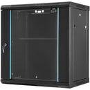 VEVOR Wall Mount Network Server Cabinet, 393.7 mm Deep, Server Rack Cabinet Enclosure, 90.72 kg Max. Ground - mounted Load Capacity, with Locking Glass Door Side Panels, for IT Equipment, A/V Devices - RnR Galore