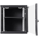 VEVOR Wall Mount Network Server Cabinet, 393.7 mm Deep, Server Rack Cabinet Enclosure, 90.72 kg Max. Ground - mounted Load Capacity, with Locking Glass Door Side Panels, for IT Equipment, A/V Devices - RnR Galore