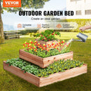 VEVOR Wooden Raised Garden Bed Planter Box 113 x 113 x 51 cm Flower Vegetable Herb - RnR Galore