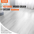 VEVORrlocking Vinyl Floor Tiles 48 x 7.3 inch, 10 Tiles 5.5mm Thick Snap Together, Light Gray Wood Grain DIY Flooring for Kitchen, Dining Room, Bedrooms & Bathrooms, Easy for Home Decor - RnR Galore