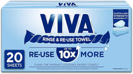 Viva Paper Towel Rinse & Re - Use Towel Reusable 20 Sheets - RnR Galore