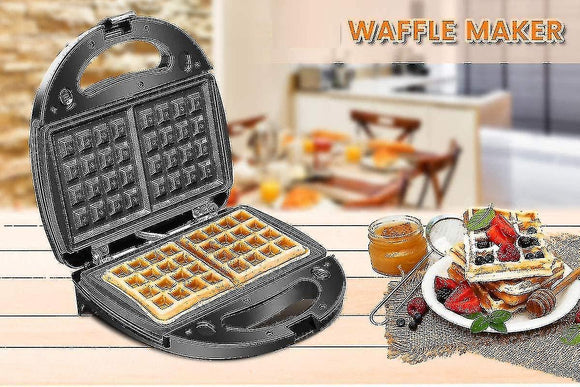 Waffle & Sandwich Maker - 2 - in - 1 Waffle Iron Panini Press Toaster Breakfast Machine - RnR Galore