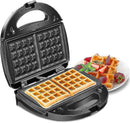 Waffle & Sandwich Maker - 2 - in - 1 Waffle Iron Panini Press Toaster Breakfast Machine - RnR Galore