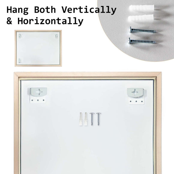 Wall Mirror Rectangular Frame Bathroom 70x90cm Turquoise - RnR Galore