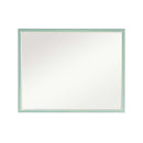 Wall Mirror Rectangular Frame Bathroom 70x90cm Turquoise - RnR Galore