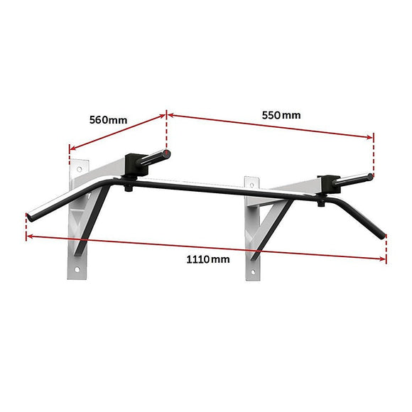 Wall Mounted Chin Up Pull Up Bar – Heavy Duty Home Gym Strength Training - RnR Galore