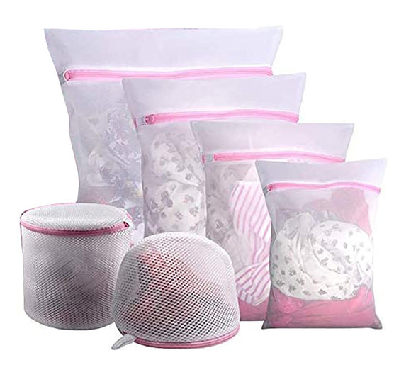Washing Bag Pack Set Of 6 Laundry Bags Mesh Lingerie Delicate clothes Wash Bags - RnR Galore