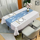 Waterproof Oilproof Washable Heat - Resistant PVC Tablecloth - 5 Patterns & Sizes for Home, Restaurant & Picnic Dining（A,138*138） - RnR Galore