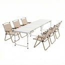 Weisshorn 7pc Camping Table Chair Set Outdoor Folding Aluminium Portable Picnic - RnR Galore