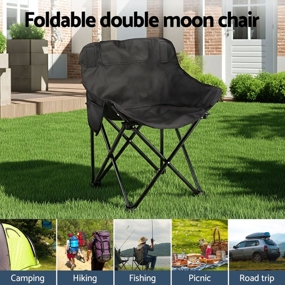 Weisshorn 7pc Camping Table Chair Set Outdoor Folding Aluminium Portable Picnic - RnR Galore
