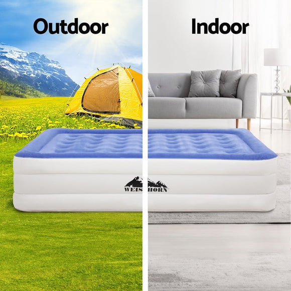 Weisshorn Air Mattress Queen Inflatable Bed 46cm Air bed Cube - RnR Galore