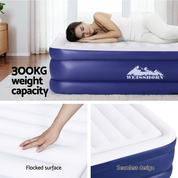 Weisshorn Air Mattress Queen Inflatable Bed Air bed 51cm - RnR Galore