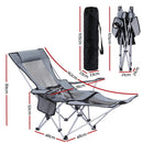 Weisshorn Camping Chair Adjustable Reclining Portable Outdoor Folding Chair Grey - RnR Galore