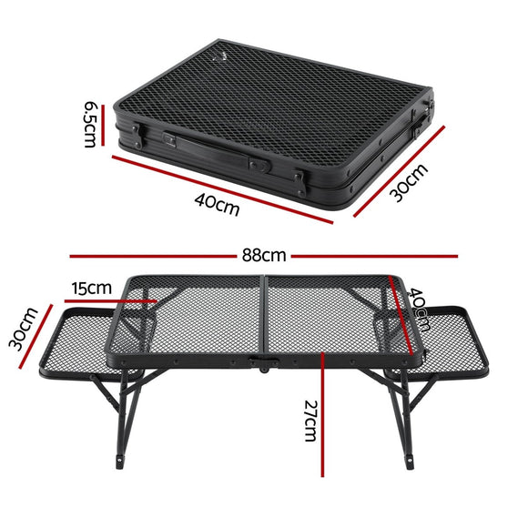 Weisshorn Camping Table Mesh Desktop Lightweight Portable Outdoor Folding Grill Desk - RnR Galore