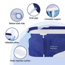 Weisshorn Foldable Bathtub PVC Spa Bucket Inflatable Cushion 134x65cm Navy Blue - RnR Galore
