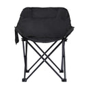 Weisshorn Folding Camping Moon Chair Portable Seat Weight Capacity 120KG Black - RnR Galore