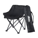 Weisshorn Folding Camping Moon Chair Portable Seat Weight Capacity 120KG Black - RnR Galore
