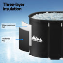 Weisshorn Portable Ice Bath Tub 120x70X70CM Inflatable Cold Water Folding Bathtub Spa Massage - RnR Galore