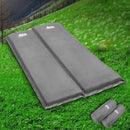 Weisshorn Self Inflating Mattress Camping Sleeping Mat Air Bed Double Set Grey - RnR Galore