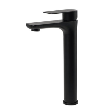 WELS 7.5L/m Rounded Body Basin Mixer Kitchen Vanity Faucet Tap Spout Matte Black - RnR Galore