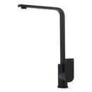 WELS Matte Black High Rise Gooseneck Kitchen Sink Laundry Mixer Faucet Tapware - RnR Galore