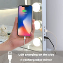 White Bluetooth Hollywood Mirror Rectangle Vanity Wall Light - RnR Galore