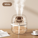 White Crystal Clear Dual Mist Humidifier - Ultrasonic Cool Mist & Quiet Operation with Ambient Night Light for Bedroom & Office - RnR Galore