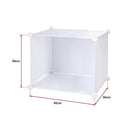 White Cube DIY Shoe Cabinet Rack Storage Portable Stackable Organiser Stand - RnR Galore