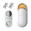 White Digital Display Electric Lint Remover - 3 - Speed USB Rechargeable Fabric Shaverc - RnR Galore