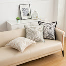 White Elegant Black & White Tree Print Cushion Cover - Modern Home Decor - RnR Galore