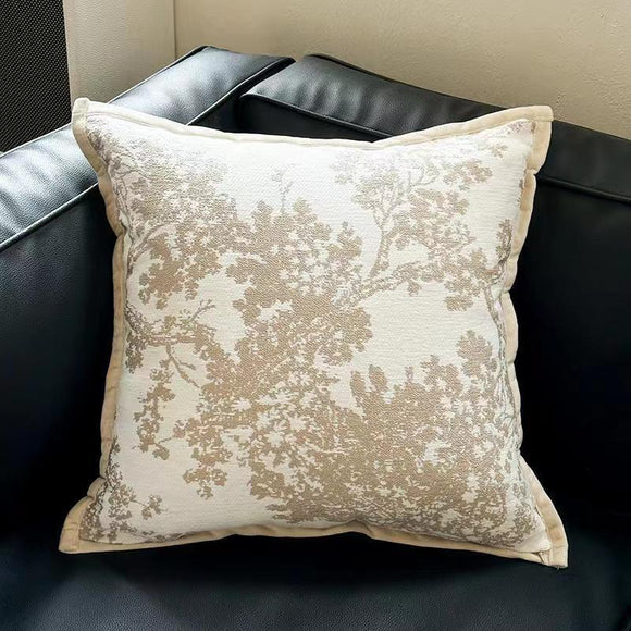White Elegant Black & White Tree Print Cushion Cover - Modern Home Decor - RnR Galore