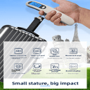 White Green light Portable Digital Luggage Scale 50kg High Precision Hanging Weigher with Backlit LCD Stainless Steel for Travel Home and Postal Use - RnR Galore