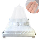 White Hanging Princess Bed Canopy Mosquito Net - Dome Bedding for Dorm Rooms & Bedrooms (Fits 1.8m - 2m Beds) - RnR Galore