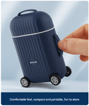 White Mini Suitcase Manicure Set - 8 - Piece Portable Grooming & Nail Care Travel Kit - RnR Galore