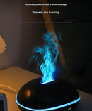 White Mini USB Aromatherapy Diffuser with Flame Projection - Portable Humidifier for Home and Car Use - RnR Galore